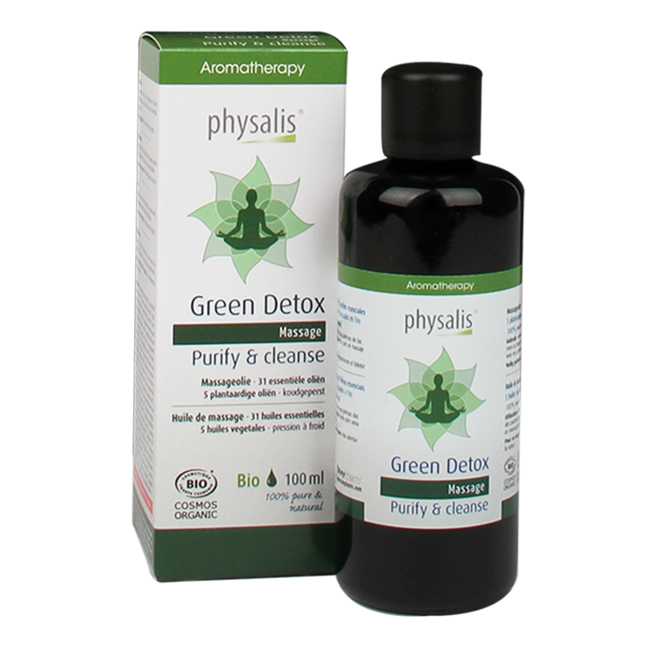 physalis, green detox, massage olie, vrouw