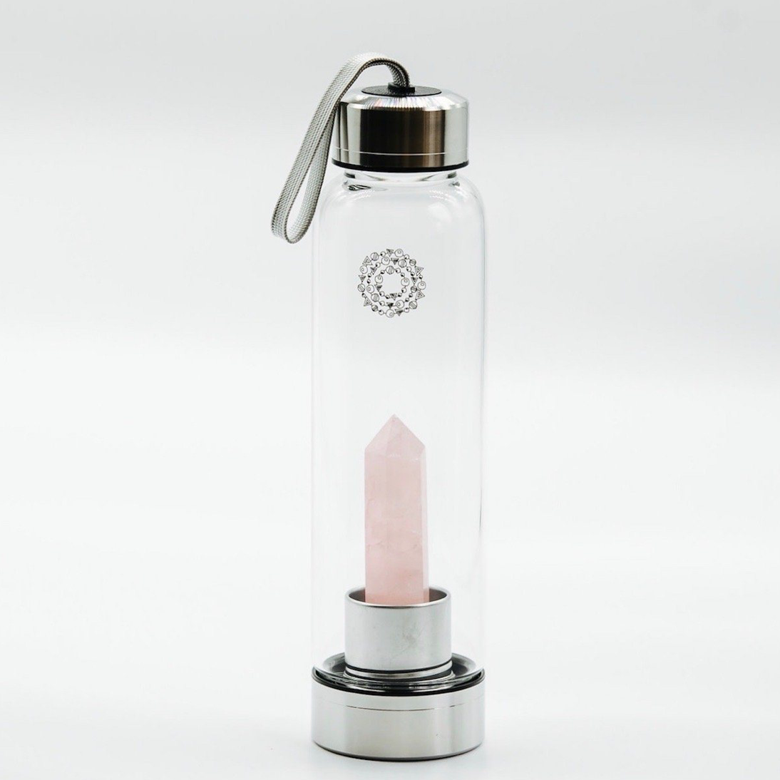 Manipura Rose Quartz Gem-Infusion Water Bottle