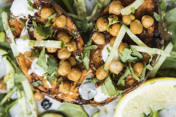 recept sla zoete aardappel