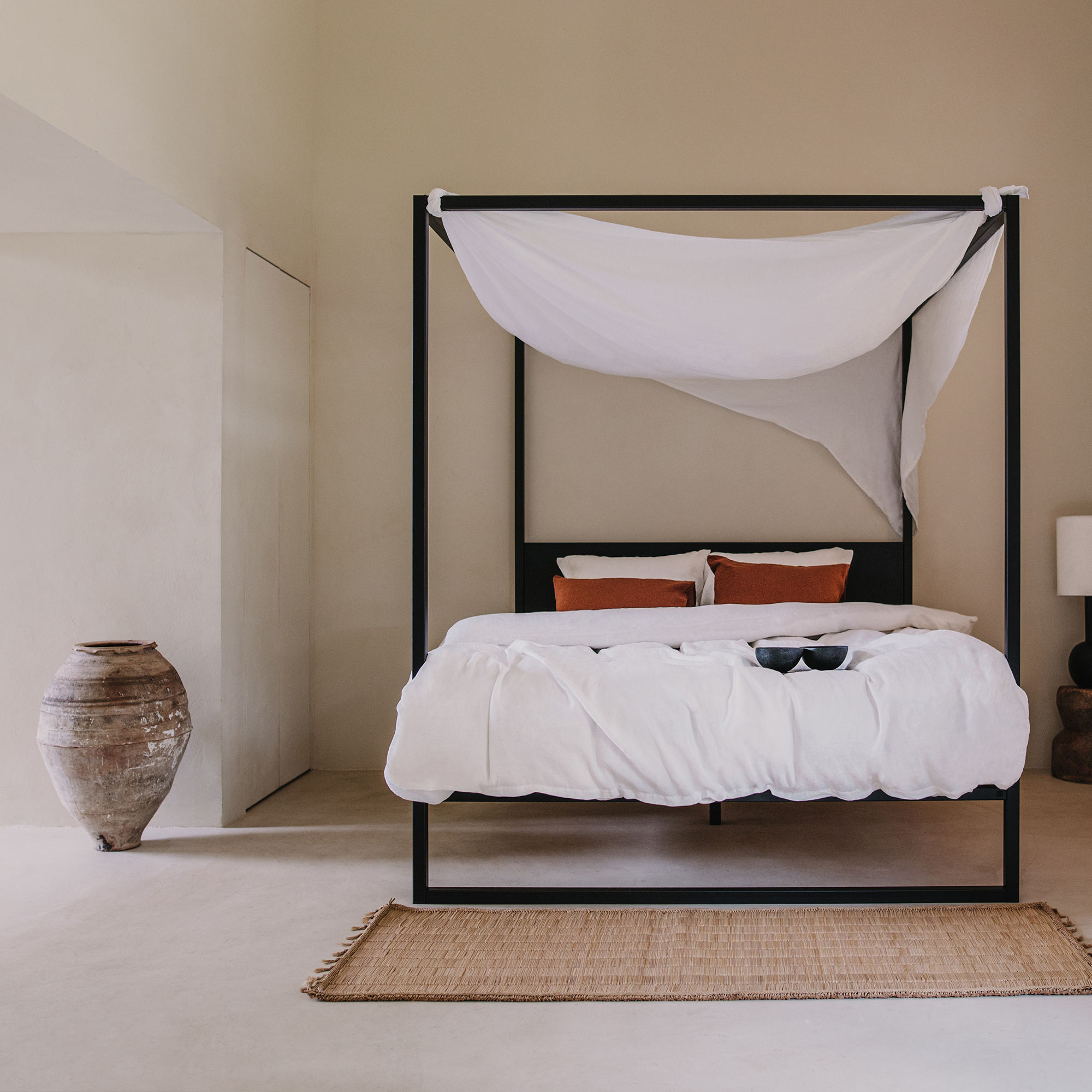 robuust amsterdam, bed, interieur, minimalistisch