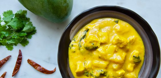 Recept van Indiase chefkok: kruidige viscurry met mango en rijst